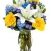 Blue Hues Flower Bouquet