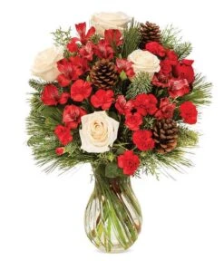 Evergreen Rose Garden Bouquet