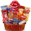 Sweet And Salty Gift Basket - Red Bow