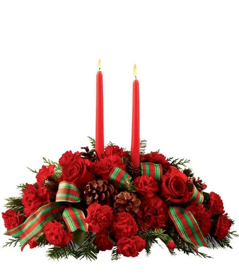 Continued Classic Centerpiece -Christmas Flower Store FTD B15 4924