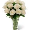 Long Stem White Roses