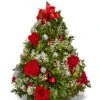 Christmas Tree Flower Arrangement
