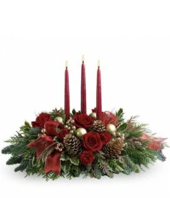 Woodland Flower Candle Centerpiece