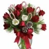 Red And White Tulip Bouquet