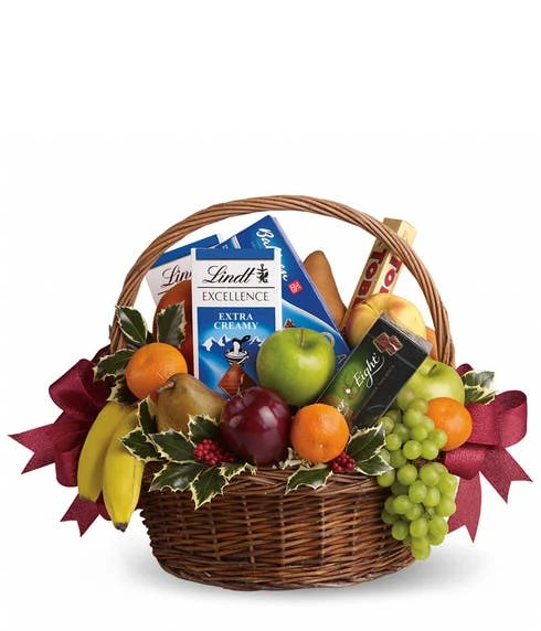 Sweet Tooth N' Fruits Gift Basket 1 Sweet Tooth N' Fruits Gift Basket