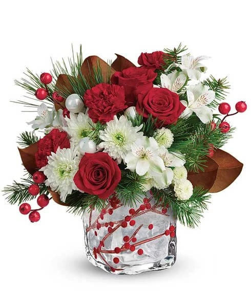 Christmas Berry Flower Bouquet 1 Christmas Berry Flower Bouquet