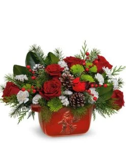 Majestic Cardinal Centerpiece