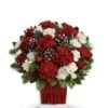 Holiday Happiness Carnation Bouquet