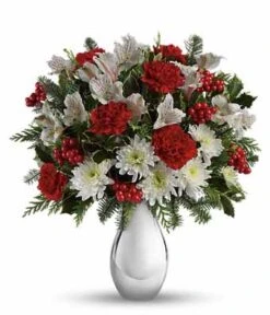 Silver And Snowflakes Bouquet