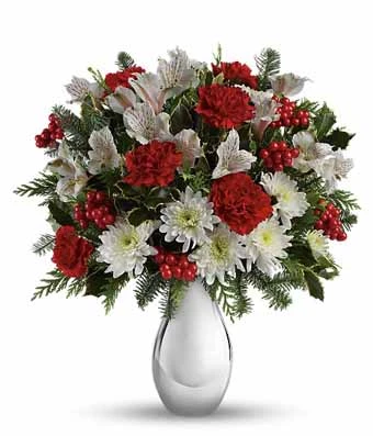 Silver And Snowflakes Bouquet 1 Silver And Snowflakes Bouquet